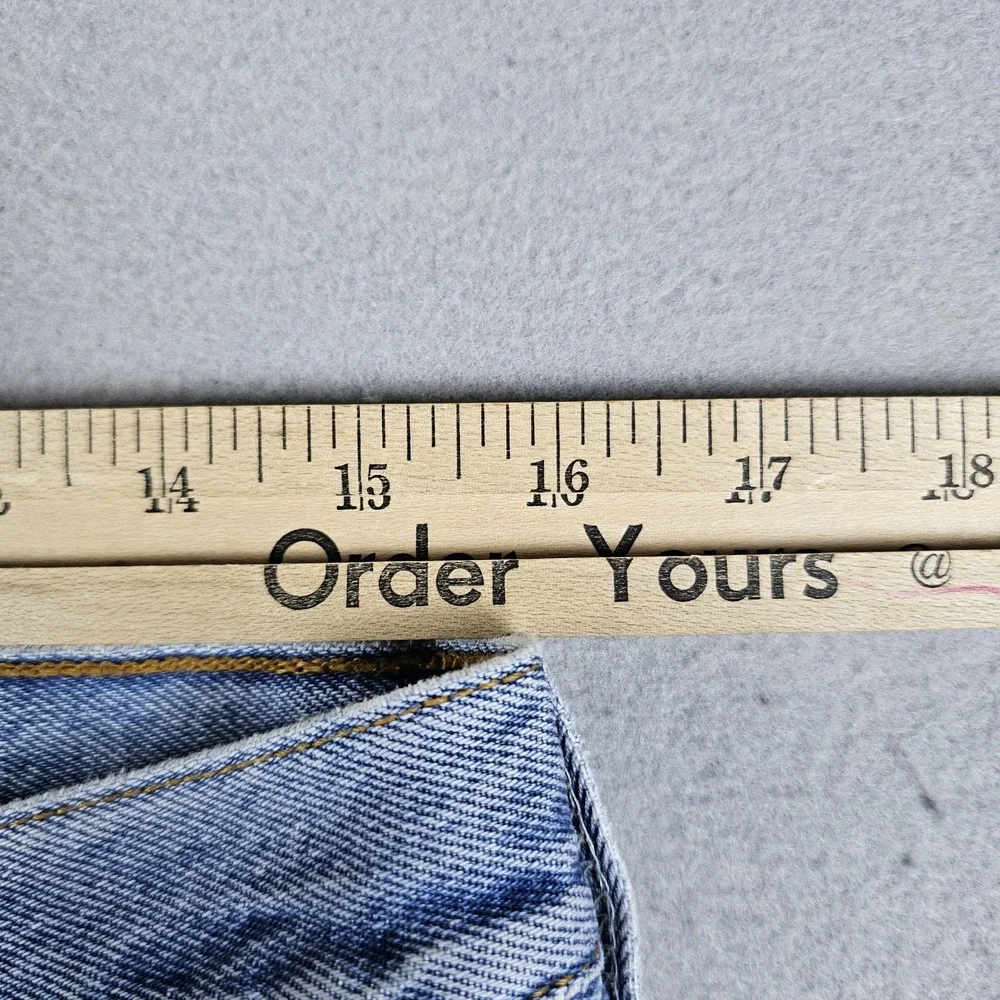 VTG Levis 501 Button Fly Jeans Mens 34x30 Blue Light Stone Wash Straight Fit Y2K